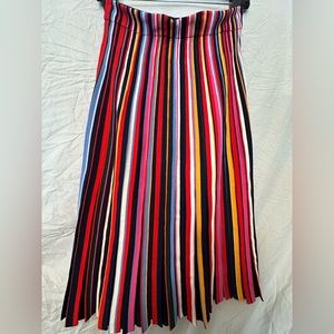 Tory Burch Ellis striped midi length skirt, size S/P